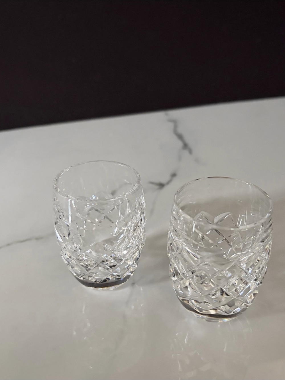 SET of 2 Alana Shot Glasses by Waterford Crystal